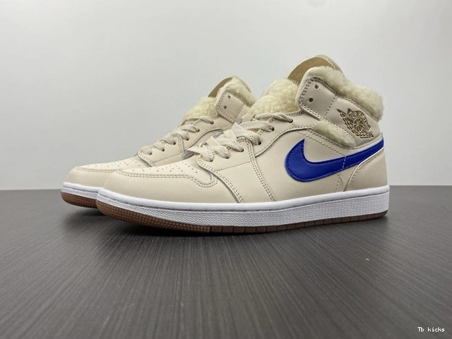 Reps TBK Pearl Fleece White 3701 Jordan1 Mid DO2207- SunProtective 1025